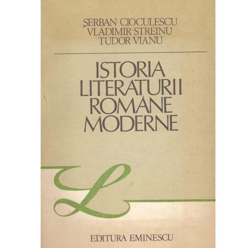 Istoria literaturii romane moderne, Serban Cioculescu, 20 ron